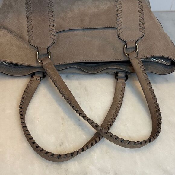 Rebecca Minkoff Bag Purse Handbag Leather Boho Nubuck Tote Bag Pocketbook - Picture 12 of 16